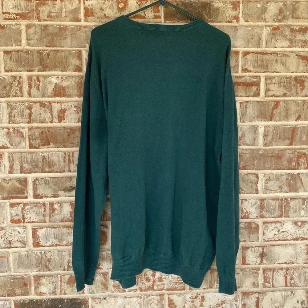 Hawker Rye Hunter Green Cashmere Blend Crew Neck Sweater